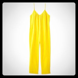 Universal Thread Yellow Sleeveless Jumpsuit XS